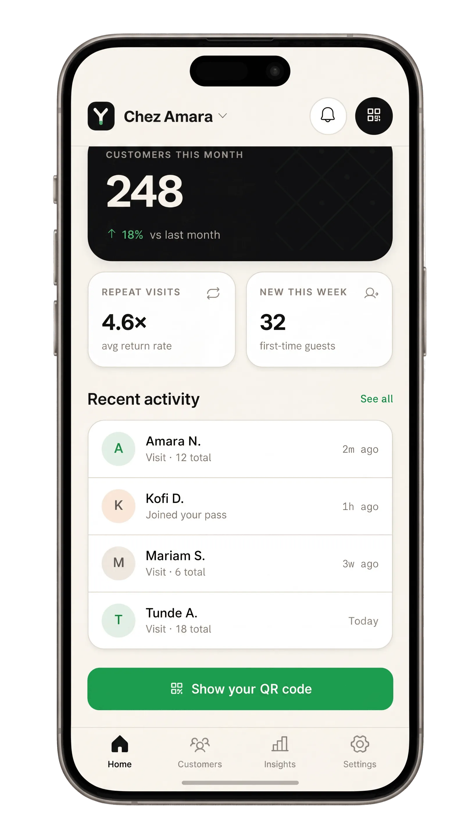 L'écran d'accueil de l'application YamoKmer